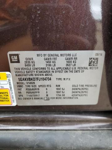 2015 BUICK ENCLAVE - 5GAKVBKD7FJ184704