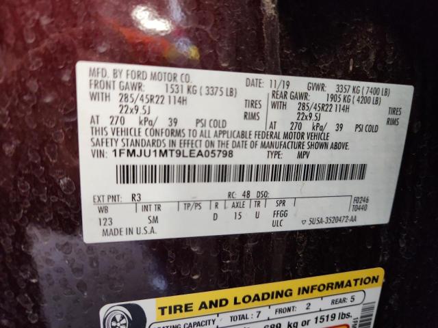 2020 FORD EXPEDITION - 1FMJU1MT9LEA05798