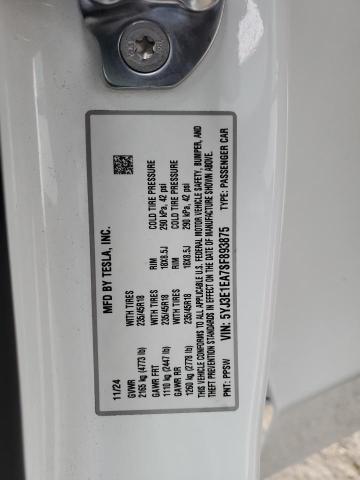 2025 TESLA MODEL 3 - 5YJ3E1EA7SF893875