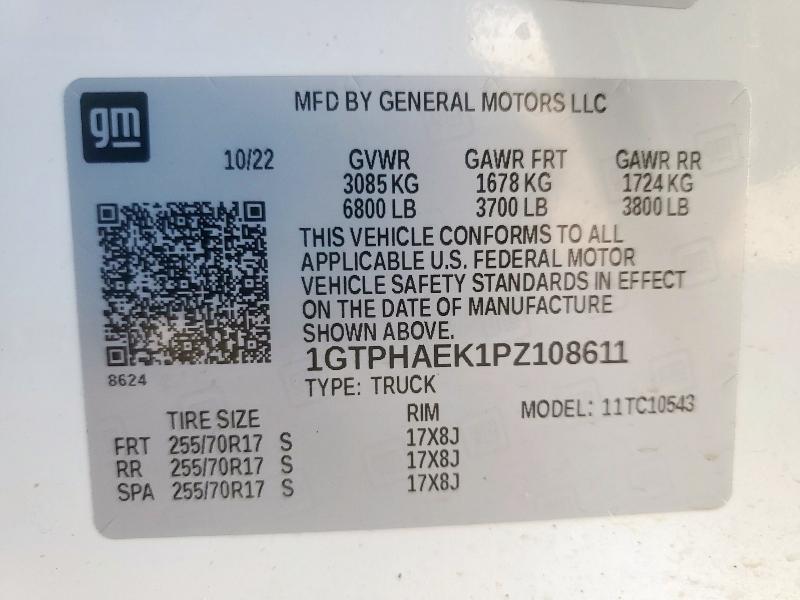 2023 GMC SIERRA C15 - 1GTPHAEK1PZ108611