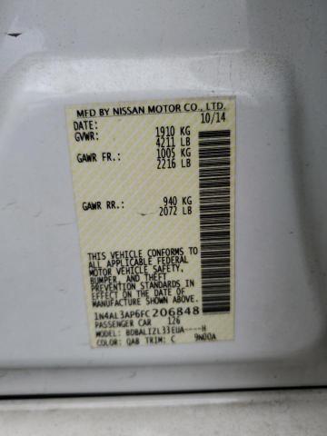 2015 NISSAN ALTIMA 2.5 - 1N4AL3AP6FC206848