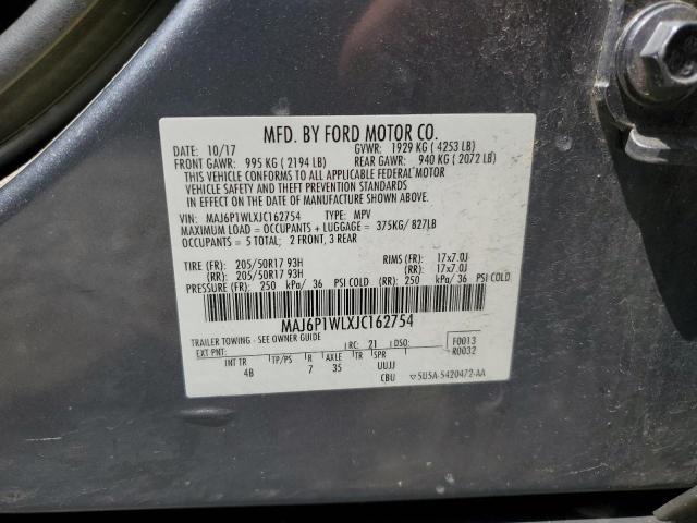 2018 FORD ECOSPORT TITANIUM MAJ6P1WLXJC162754