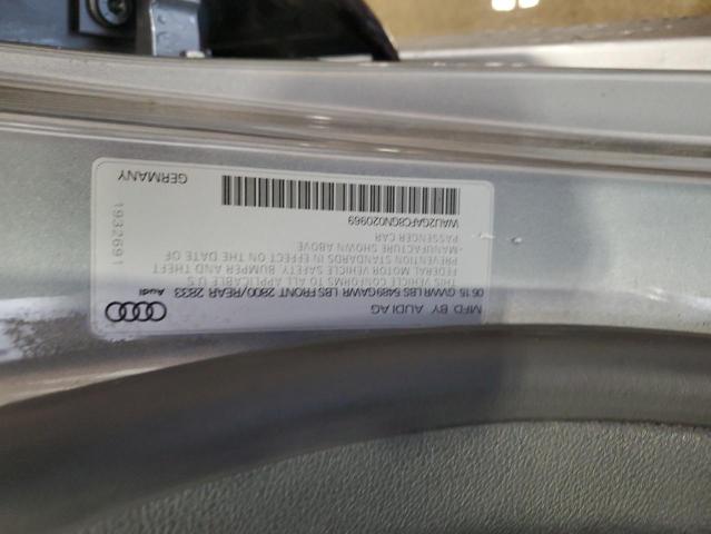 2016 AUDI A7 PRESTIG WAU2GAFC8GN020969