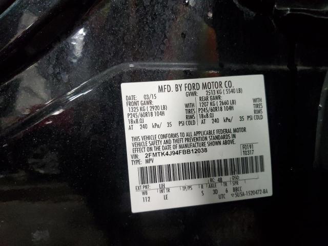 2015 FORD EDGE SEL - 2FMTK4J94FBB12038
