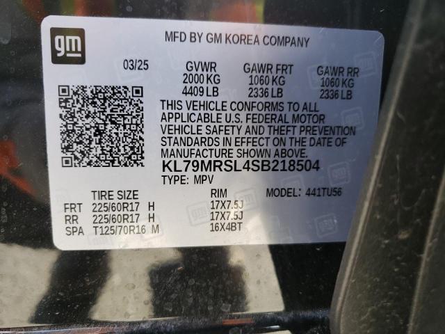 2025 CHEVROLET TRAILBLAZE - KL79MRSL4SB218504