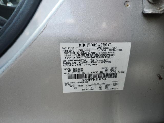 2010 FORD TAURUS SEL - 1FAHP2EW3AG161240