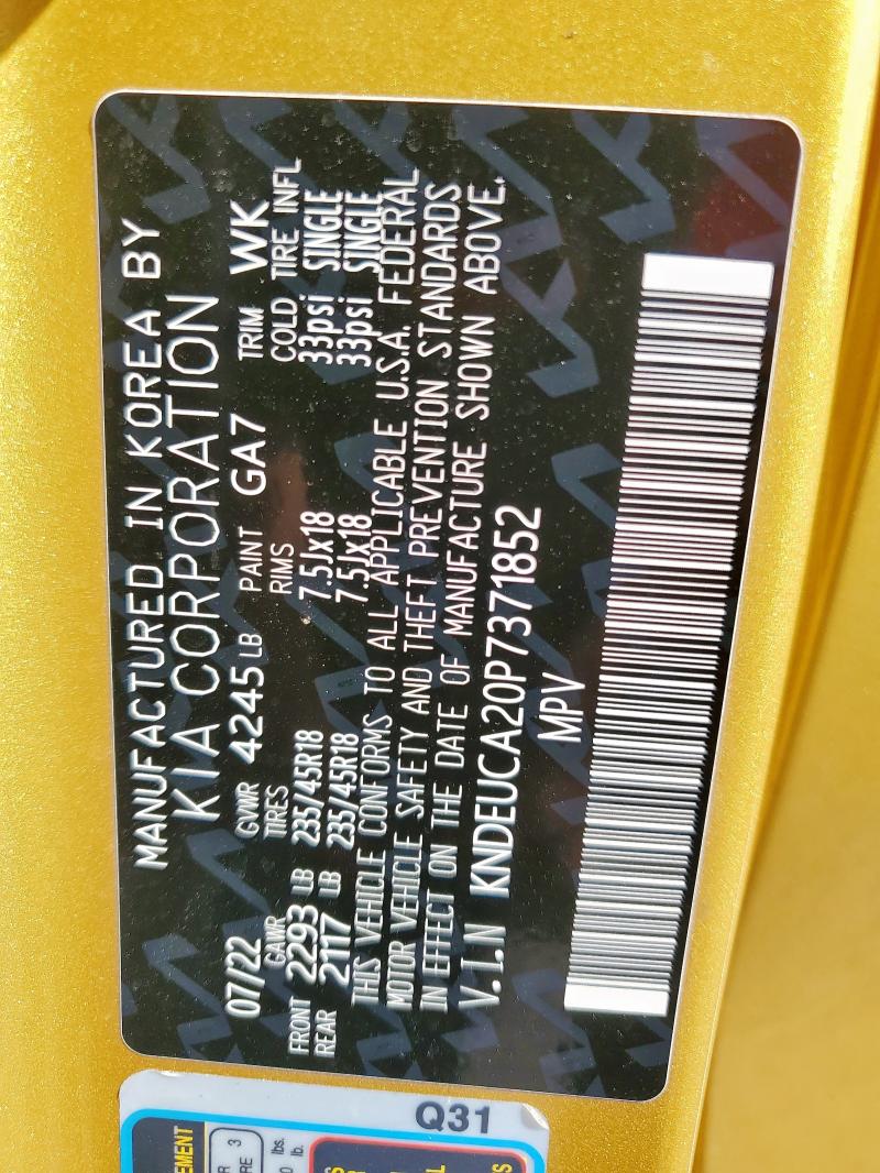 2023 KIA SELTOS NIGHTFALL KNDEUCA20P7371852