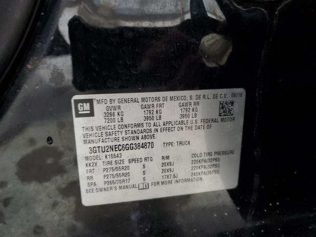 2016 GMC SIERRA K15 3GTU2NEC6GG384870
