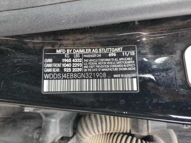 2016 MERCEDES-BENZ CLA 250 WDDSJ4EB8GN321908