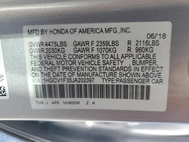 2018 HONDA ACCORD SPO 1HGCV1F35JA202397