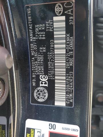 2018 TOYOTA COROLLA L - 2T1BURHE2JC077803