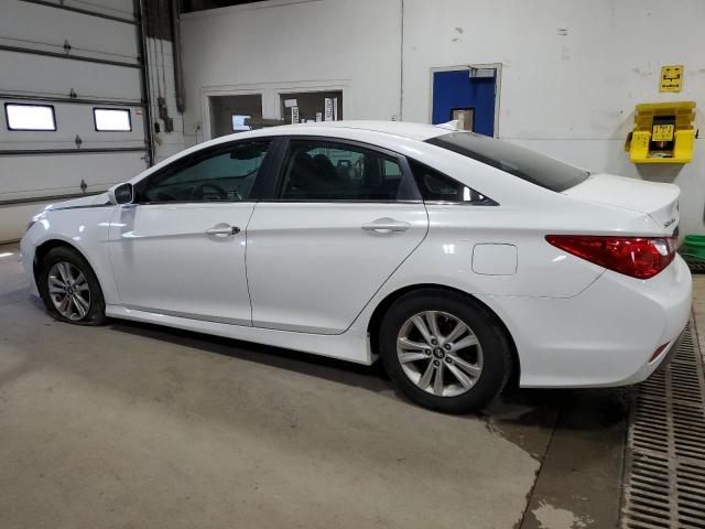 HYUNDAI SONATA GLS 2014 white sedan 4d gas 5NPEB4AC0EH913058 photo #3