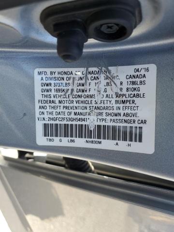 2016 HONDA CIVIC LX 2HGFC2F53GH549411
