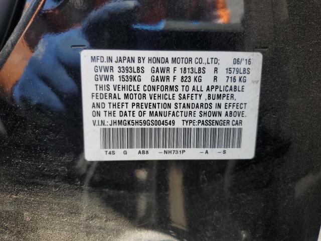 2016 HONDA FIT LX JHMGK5H59GS004549