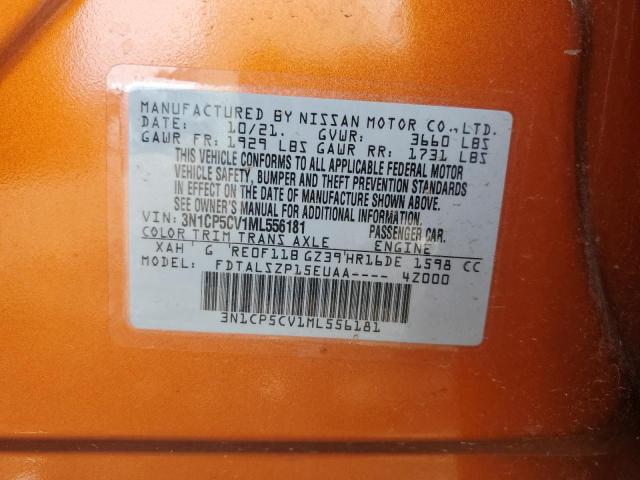 2021 NISSAN KICKS SV 3N1CP5CV1ML556181