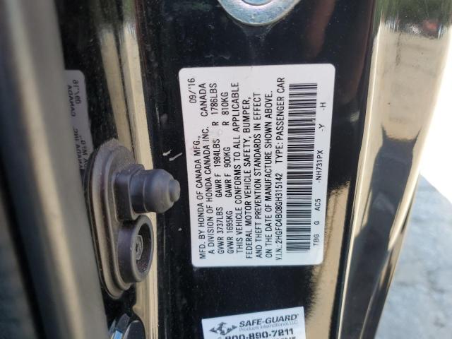 2016 HONDA CIVIC LX 2HGFC4B08GH315142