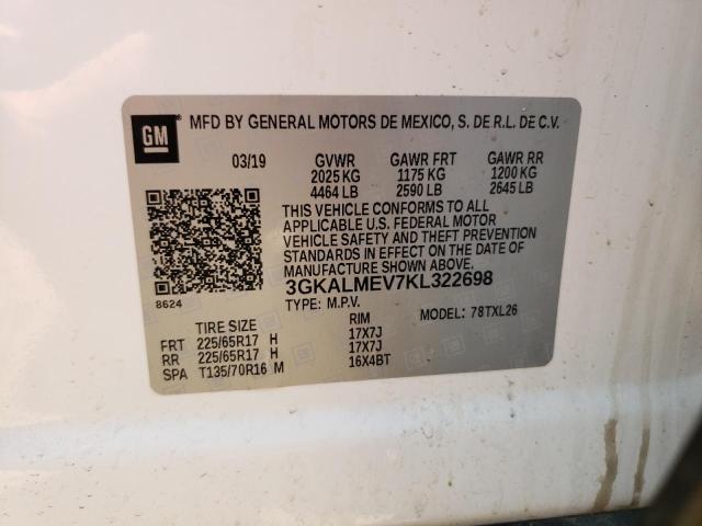2019 GMC TERRAIN SLE 3GKALMEV7KL322698