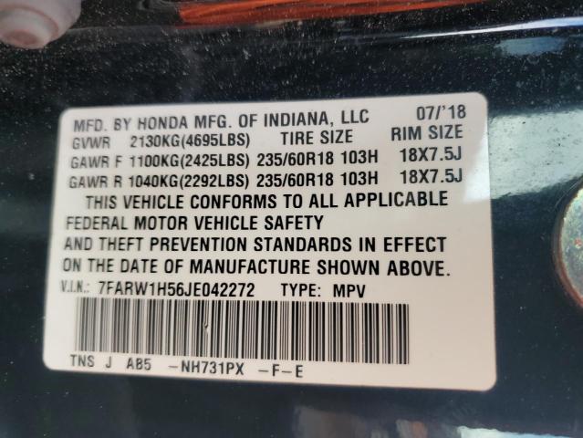 2018 HONDA CR-V EX 7FARW1H56JE042272