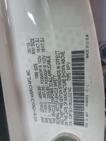 2016 ACURA RDX 5J8TB3H36GL002143