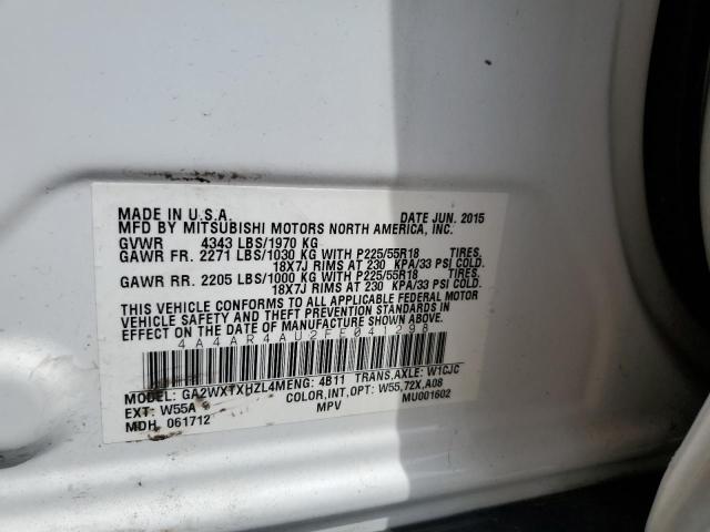 2015 MITSUBISHI OUTLANDER 4A4AR4AU2FE041298