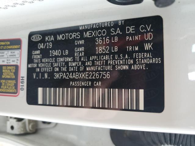 2019 KIA RIO S 3KPA24ABXKE226756