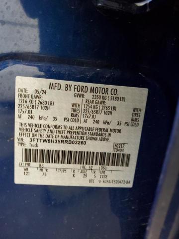 2024 FORD MAVERICK X 3FTTW8H35RRB03260