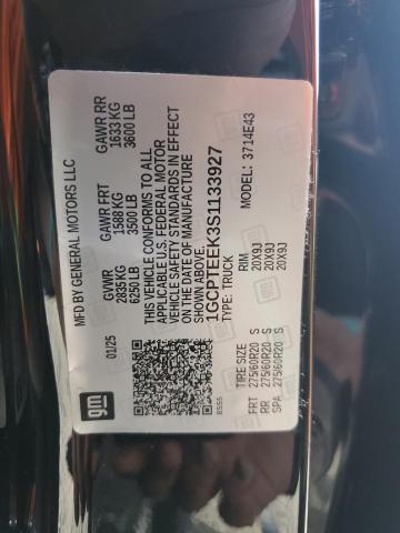 2025 CHEVROLET COLORADO T 1GCPTEEK3S1133927