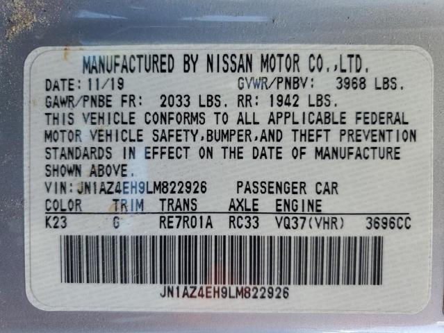 2020 NISSAN 370Z BASE JN1AZ4EH9LM822926
