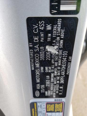 2017 KIA FORTE LX - 3KPFL4A70HE094193