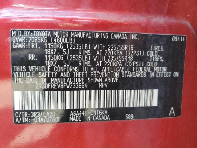 2015 TOYOTA RAV4 LIMIT - 2T3DFREV8FW233864