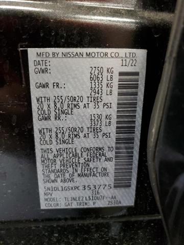 2023 INFINITI QX60 SENSO 5N1DL1GSXPC353775