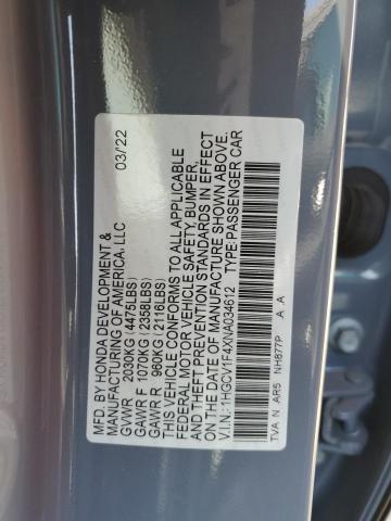 2022 HONDA ACCORD SPO 1HGCV1F4XNA034612