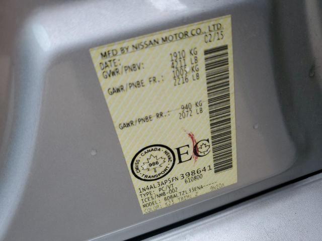 2015 NISSAN ALTIMA 2.5 1N4AL3AP5FN398641