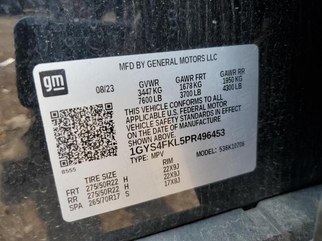 2023 CADILLAC ESCALADE S 1GYS4FKL5PR496453