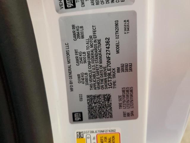 2022 GMC SIERRA K25 1GT39LE70NF274362
