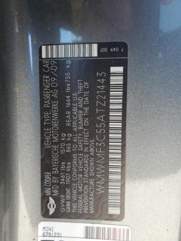 2010 MINI COOPER - WMWMF3C55ATZ21443