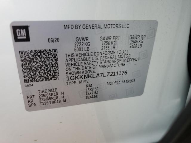 2020 GMC ACADIA SLE 1GKKNKLA7LZ211176