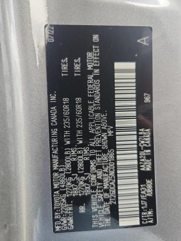 2022 LEXUS NX 250 2T2GDCAZ5NC001865