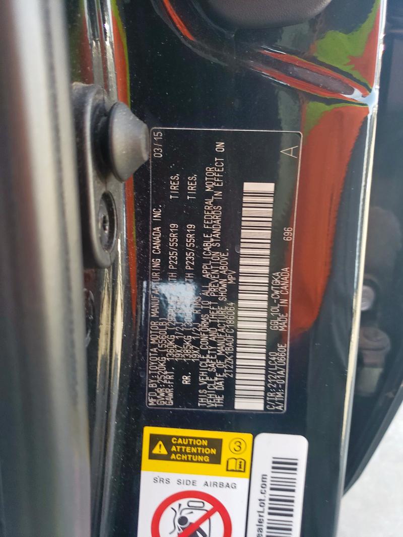 2015 LEXUS RX 350 - 2T2ZK1BA0FC186064