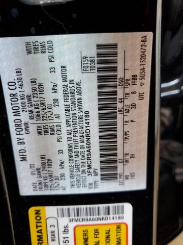 2022 FORD BRONCO SPO 3FMCR9A60NRD14180
