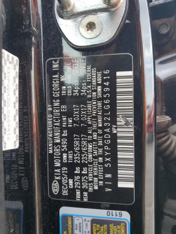 2020 KIA SORENTO L 5XYPGDA32LG659416