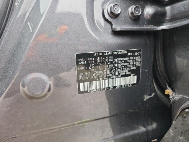 2021 SUBARU ASCENT PRE 4S4WMAED7M3455542