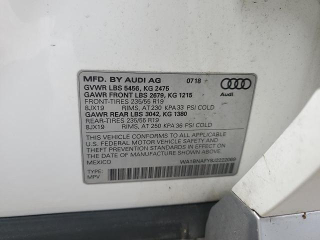2018 AUDI Q5 PREMIUM WA1BNAFY8J2222069