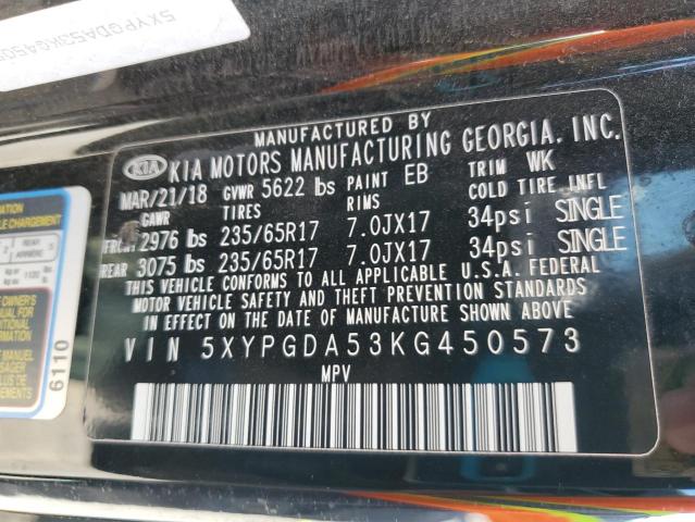 2019 KIA SORENTO LX - 5XYPGDA53KG450573