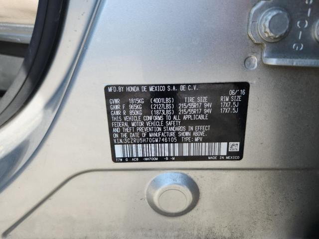 2016 HONDA HR-V EXL 3CZRU5H70GM746105