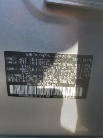 2020 SUBARU OUTBACK 4S4BTAEC8L3107210