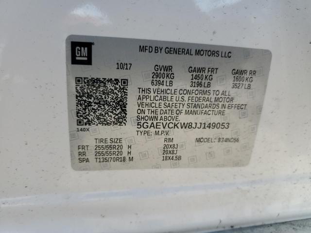 2018 BUICK ENCLAVE AV 5GAEVCKW8JJ149053
