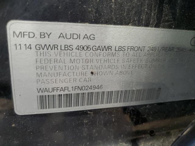 2015 AUDI A4 PREMIUM WAUFFAFL1FN024946