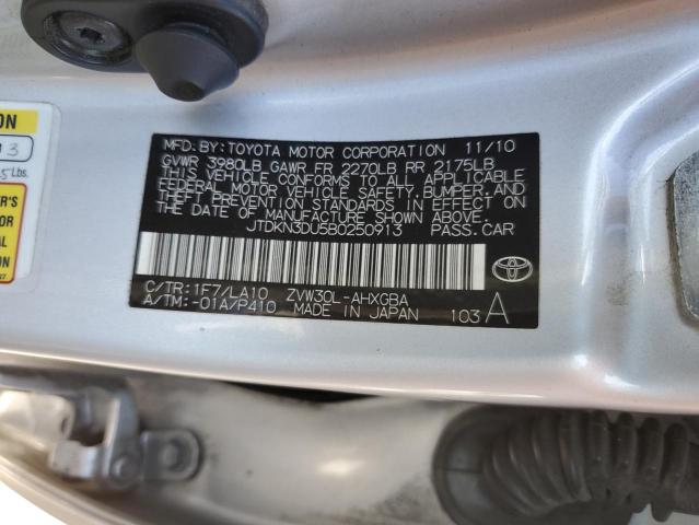 2011 TOYOTA PRIUS - JTDKN3DU5B0250913