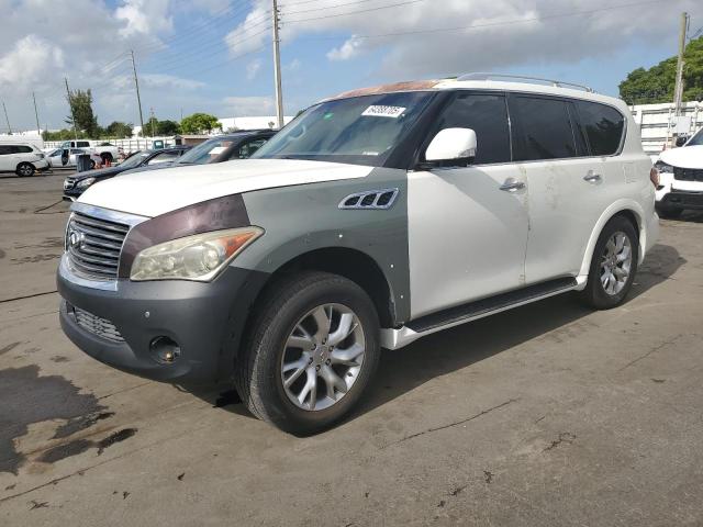 INFINITI QX56 2012 white 4dr spor gas JN8AZ2NF4C9519396 photo #1